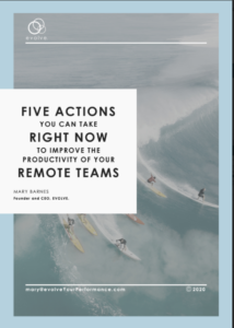 FIVE ACTIONS YOU CAN TAKE RIGHT NOW TO IMPROVE THE PRODUCTIVITY OF YOUR REMOTE TEAMS