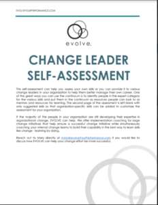 Change Leader Self-Assesment